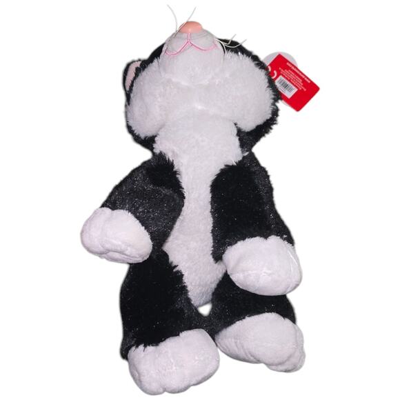 Aurora World Dreamy Eyes Plush Clarence black white cat 10" Stuffed Toy Kitten - Picture 5 of 8